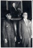 Azad with a foreign dignitary