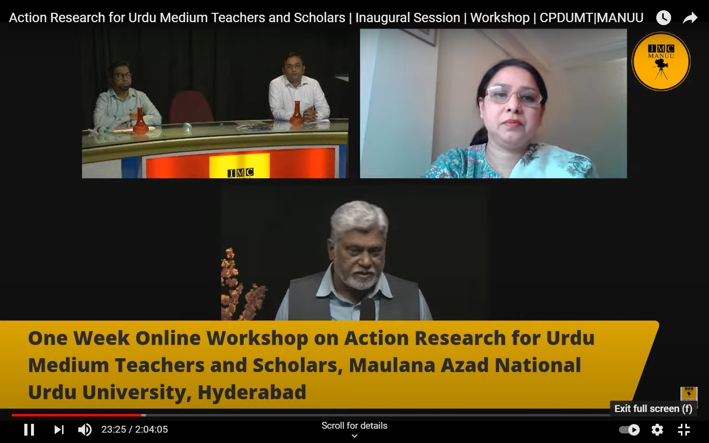 One Week Online Workshop Action Research