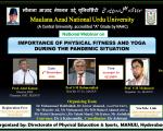 Online National Level Webinar on “Importance of Physical Fitness and Yoga During the Pandemic Situation” 