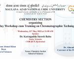 One day workshop Cum Training on Chromatographic Techniques 