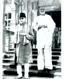 The British Cabinet Mission in India (1946). British Cabinet Mission visited India for talks with the Indian Political leaders of the India’s freedom in April, 1946. Photo shows Maulana Abdul Kalam Azad and Khan Ghaffar Khan of NWFP coming out of the Vice regal Lodge, Simla after interview with the members of the Mission