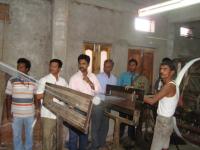 CSSEIP Team’s Visit to Siricilla Town, Karimnagar district, Telangana, to study weavers’ problems - 2009 left to right: Dr. Nageswara, Dr. Mohammad, Dr. Thaha, Dr. Masood, Dr. Ziyauddin 