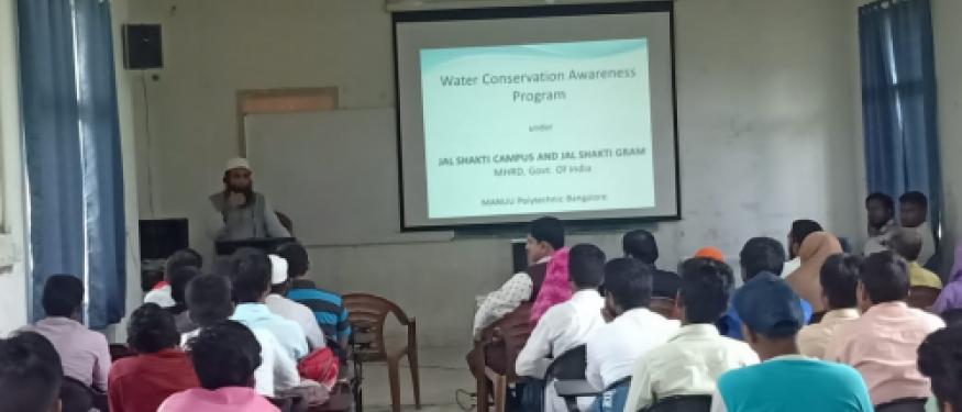 Events Jal Shakti Abhiyan (Water Conservation): Polytechnic Bengaluru
